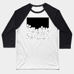 Cherry Blossom Boarder Baseball T-Shirt